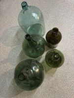 Glasballons alt 5 Stück in verschiedenen grössen