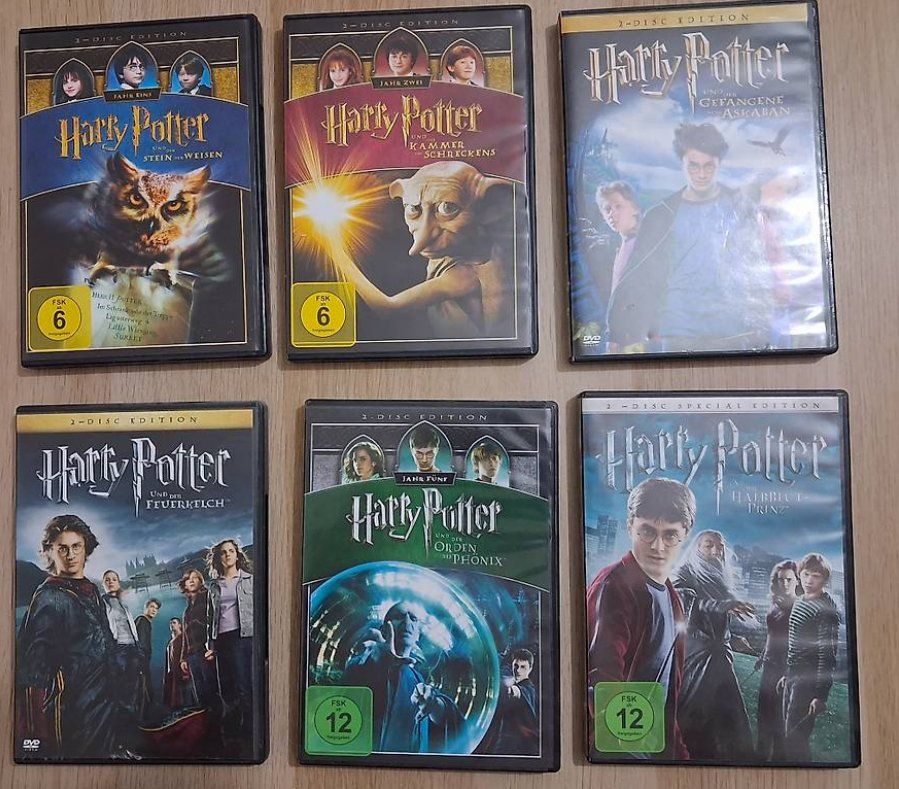 Tutti i DVDs: Harry Potter DVD 1-6 – Usato da Dietlikon venduto da Sombi94