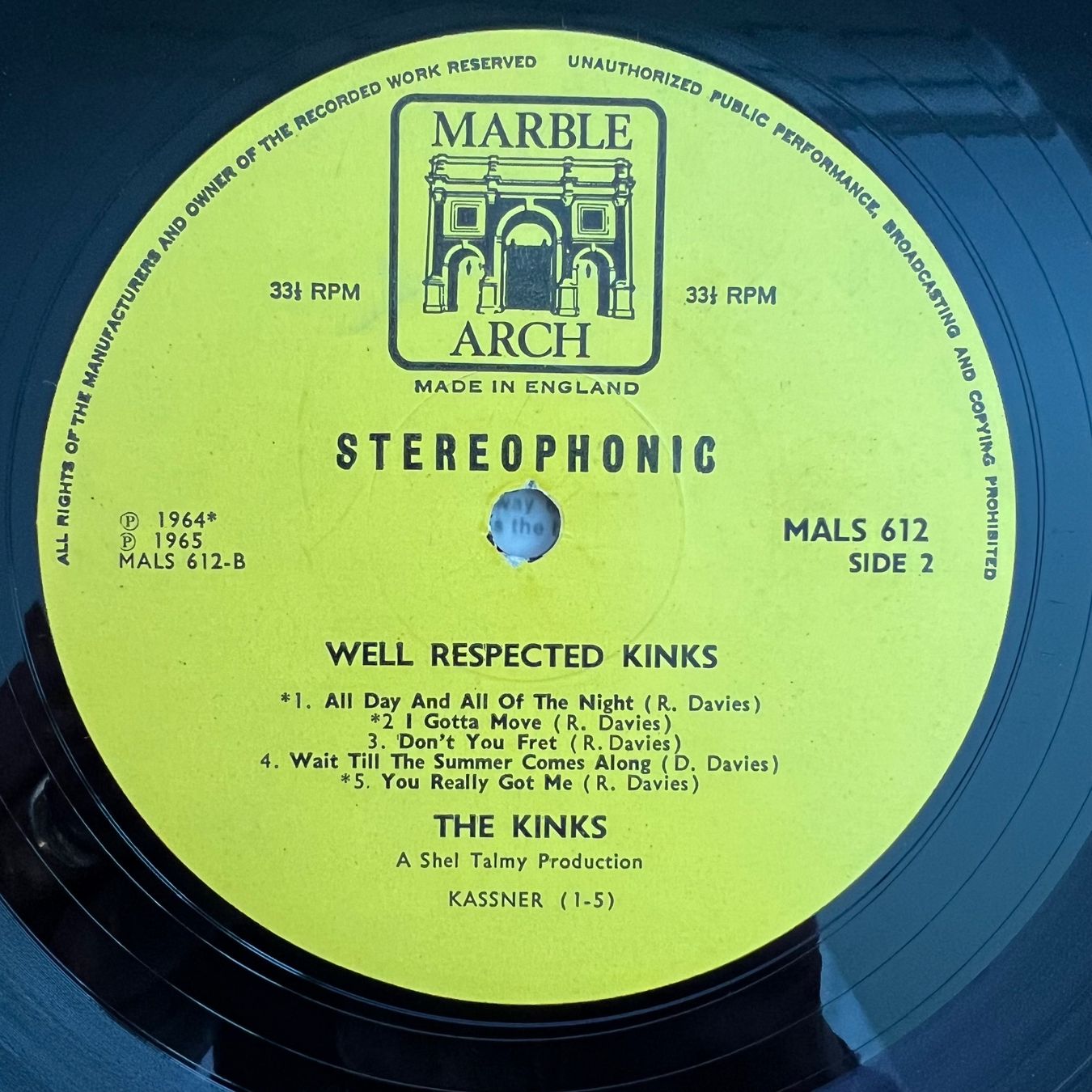 Schallplatten: Kinks - Well Respected Kinks / 1. UK-Press. 1966 - Stereo – Gebraucht aus Gais von soundcave57 3