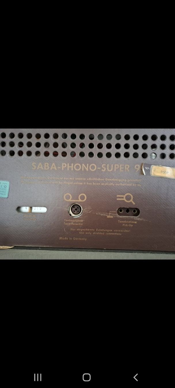 Saba Radio: Radio d'epoca SABA Phono-Super – Usato da Caslano venduto da ala_k8wb 3