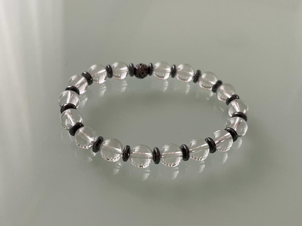 Bracciali & Braccialetti: Quartz armband mit hematit – Nuovo (secondo la descrizione) da Wittenbach venduto da Heissenberg81