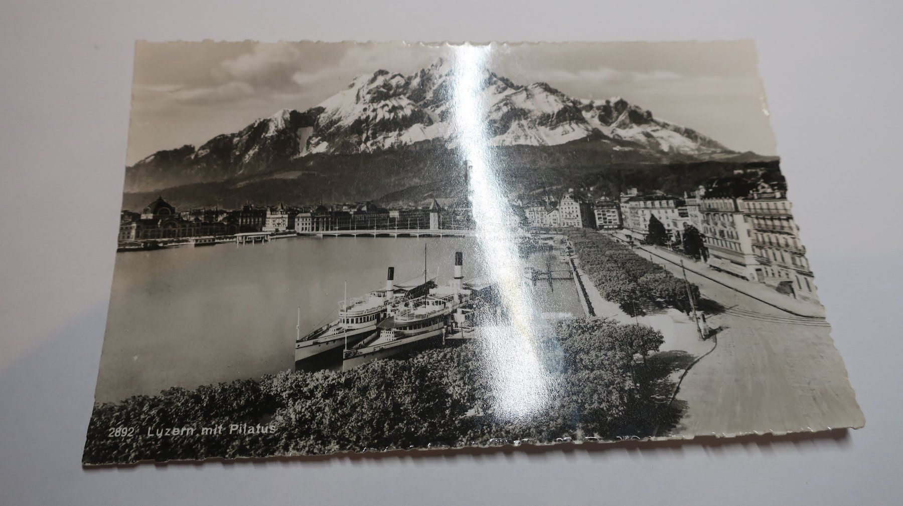 Ansichtskarten: Luzern mit Pilatus – Gebraucht aus Cormoret von Pascalll2001 1