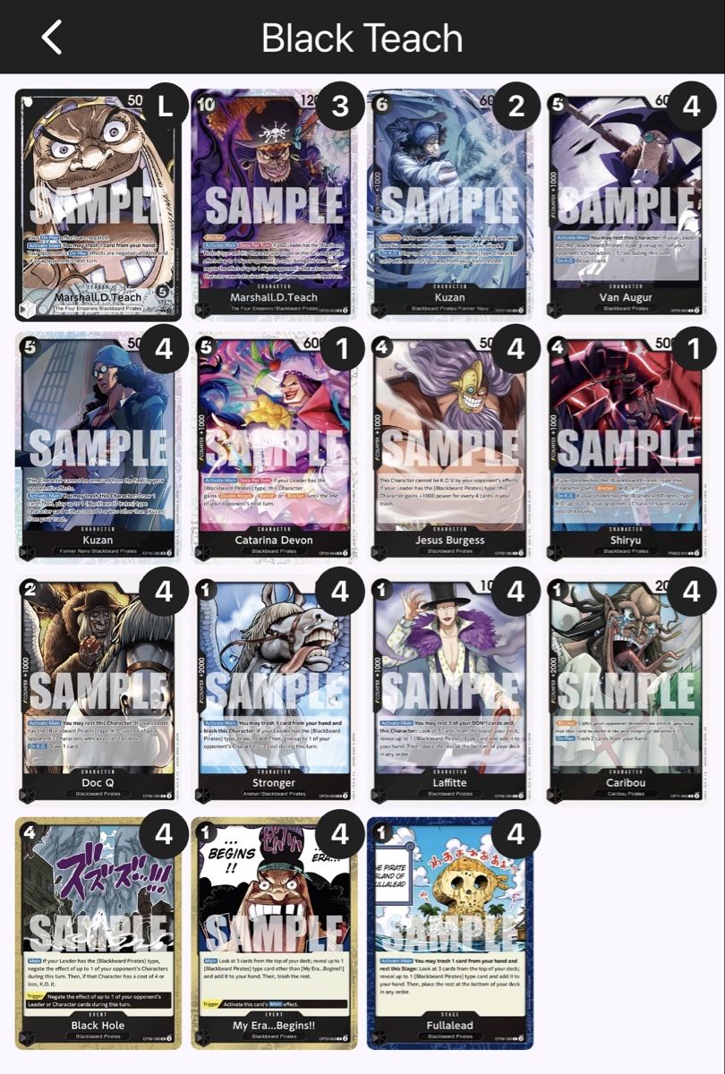 Bandai Cartes à collectionner: One Piece Black Teach Deck – Neuf (Voir description) à Liestal par notMada