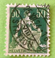  Nr.113 Sitzende Helvetia mit Schwert GESTEMPELT  