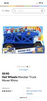 Hot Wheels Monster Trucks Transporter Rhino Rig, neu!