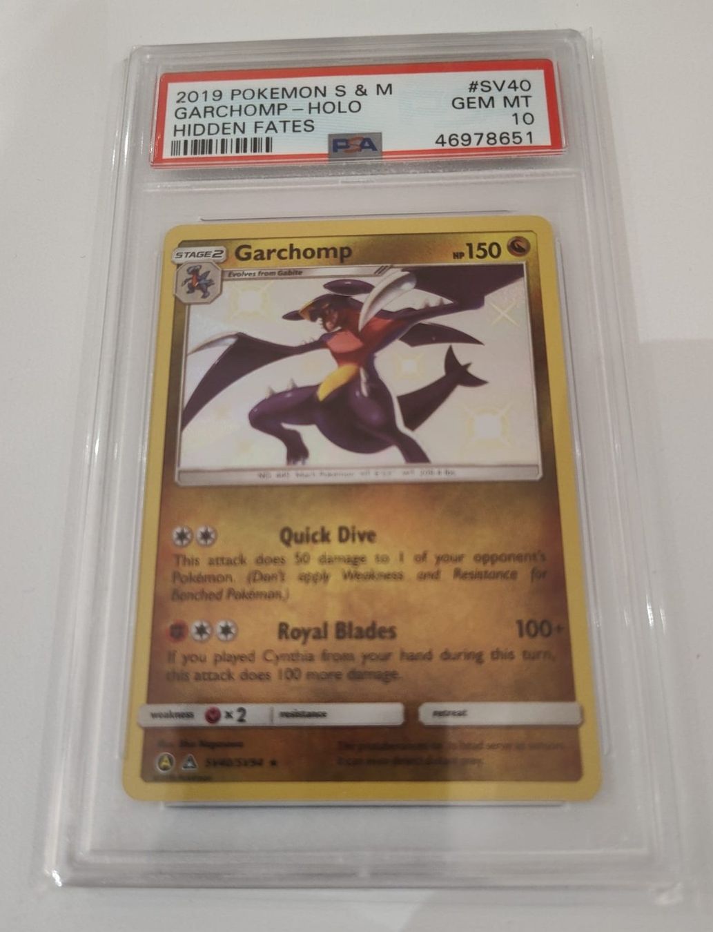Pokémon Carte collezionabili: Pokémon Garchomp Holo PSA 10 – Usato da Frauenfeld venduto da ThePhantom