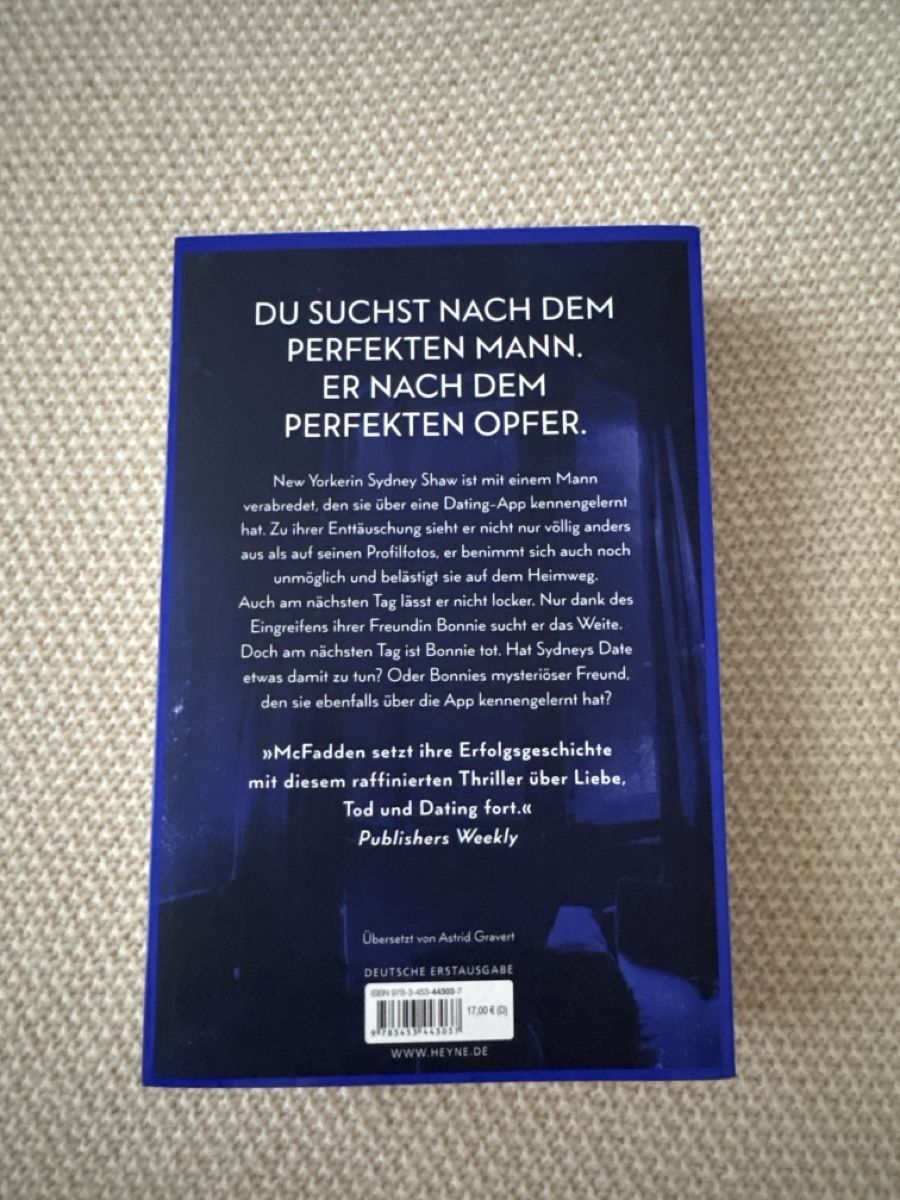 Libri: Freida McFadden - Der Freund - Thriller – Nuovo (secondo la descrizione) da Steffisburg venduto da ayl_58vh 1