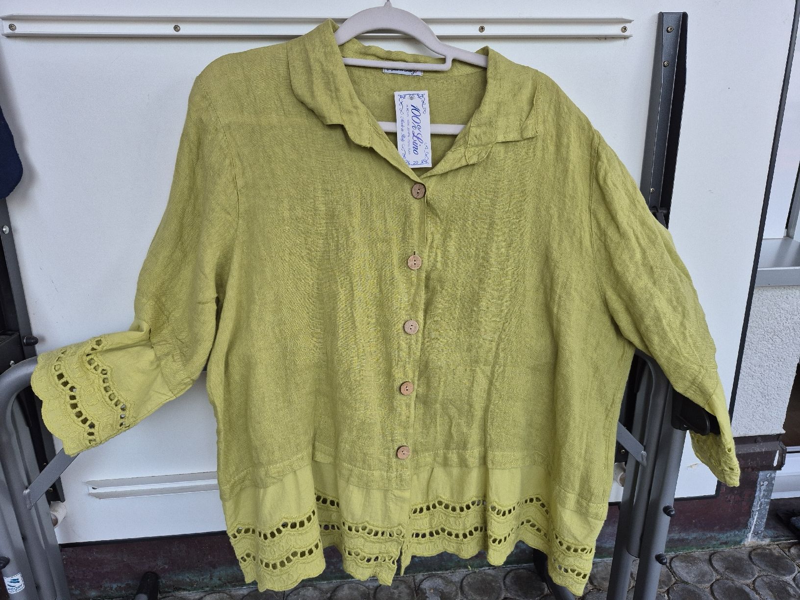 Blusen: Leinenbluse – Neu (gemäss Beschreibung) aus Rorschach von Bodensee-65