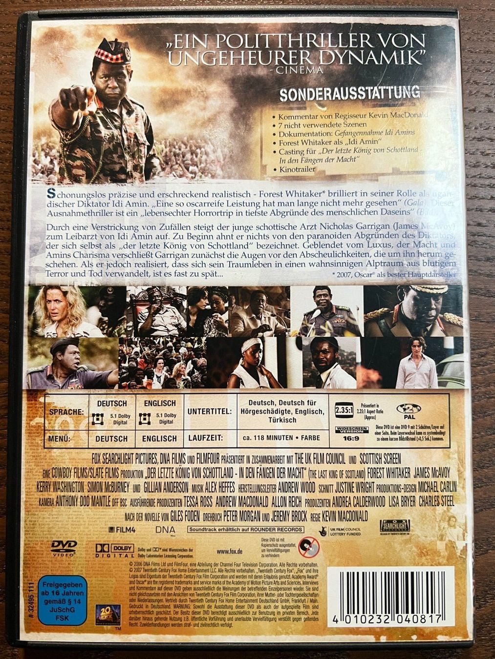 Alle DVDs: Der letzte König von Schottland – Gebraucht aus Zürich von FilmFreunde 1