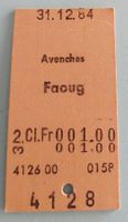 Billette Schweiz Avenches Faoug 2. Kl. 4128