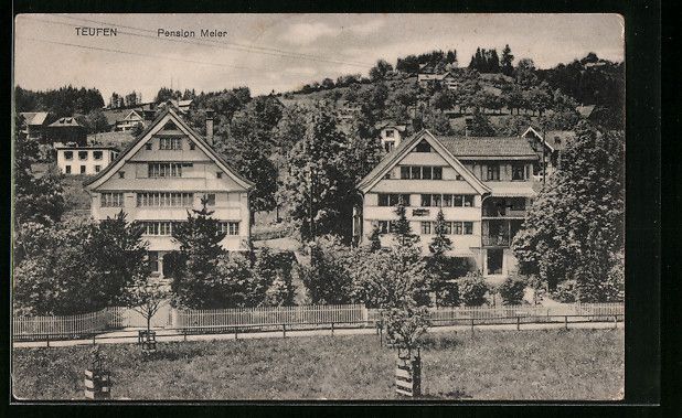 Cartoline postali: Teufen, Teilansicht mit Strasse und Pens – Usato da Berlin venduto da bartko-reher