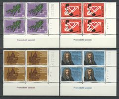 1975, Sonderpostmarken II, Viererblöcke **