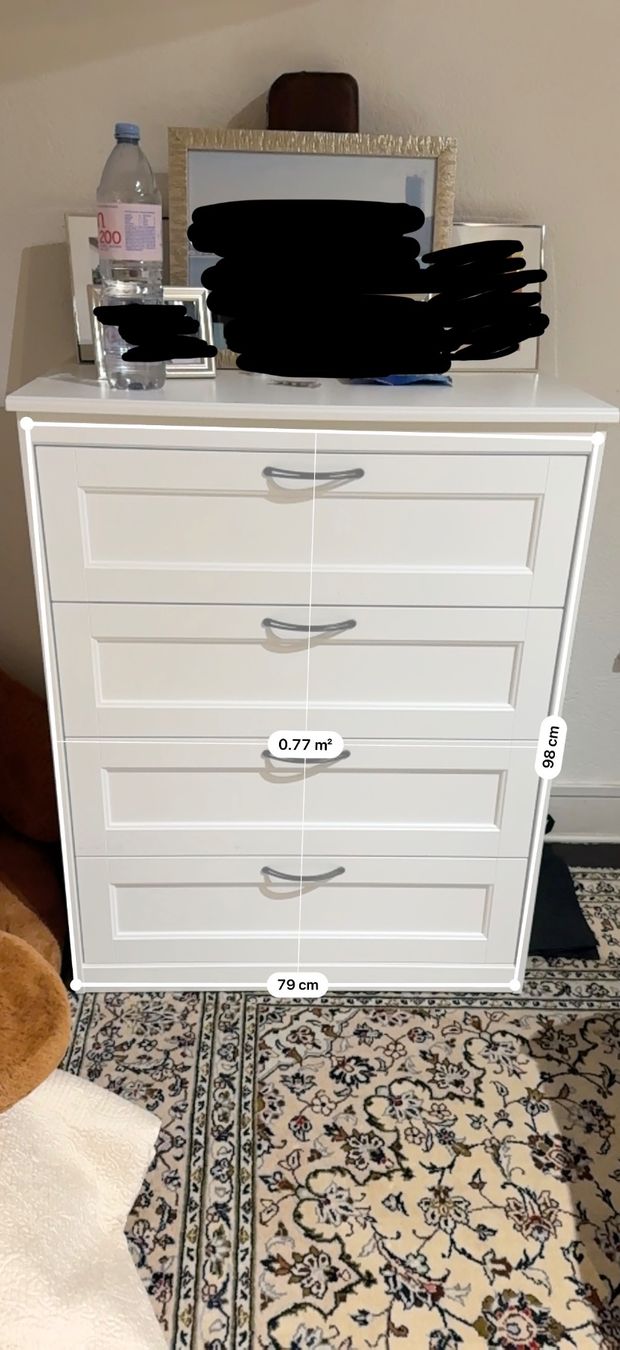 Ikea Cassettiere: Commode blanche 4 tiroirs — style moderne – Usato da Anières venduto da sg_025 2