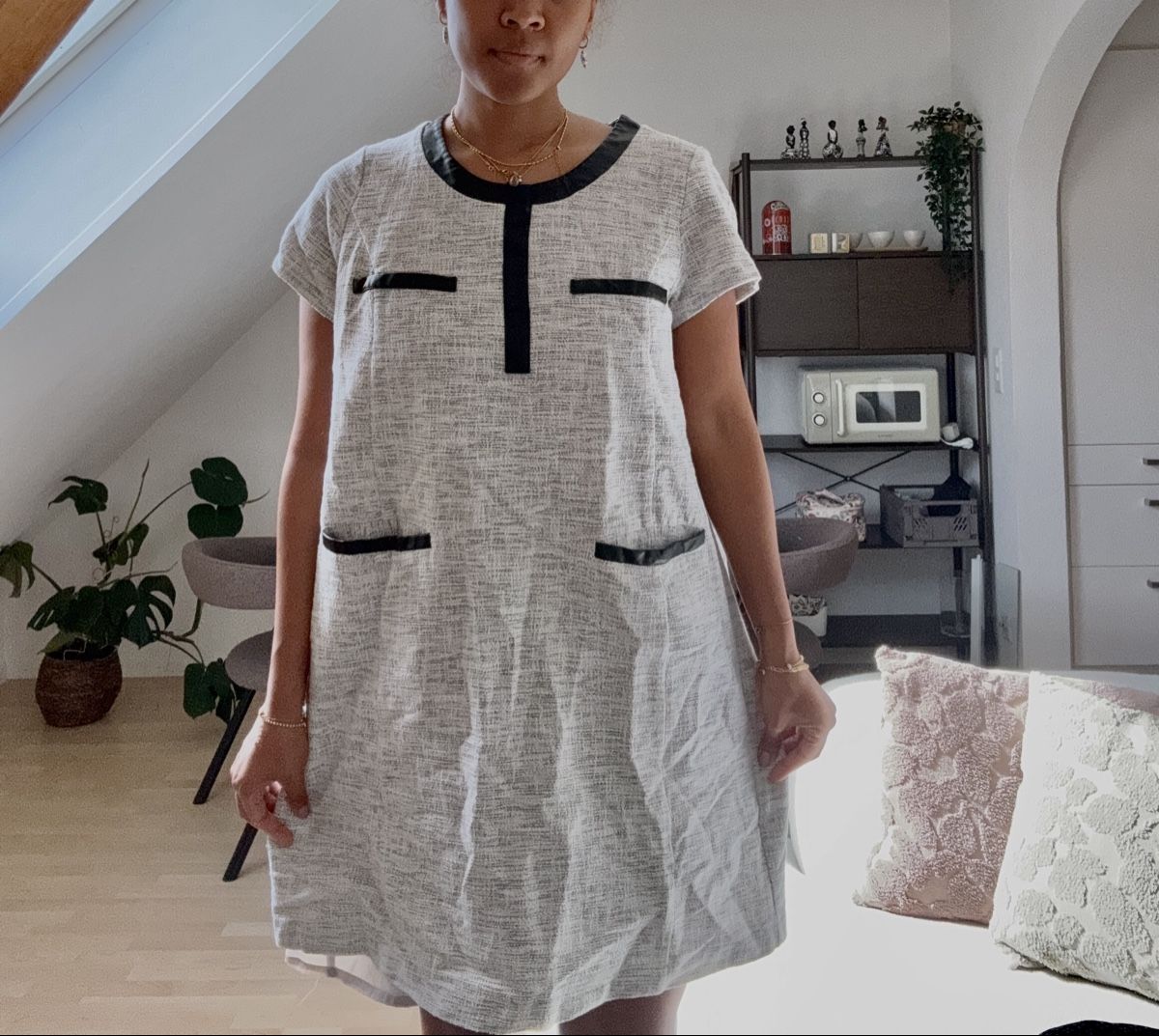 La Redoute Kleider: Kleid kurzarm weiss schwarz – Gebraucht aus Winterthur von Flomiverse 2