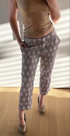 Raffaello Rossi Stoffhose Dora cropped Gr. 38 Muster wie neu