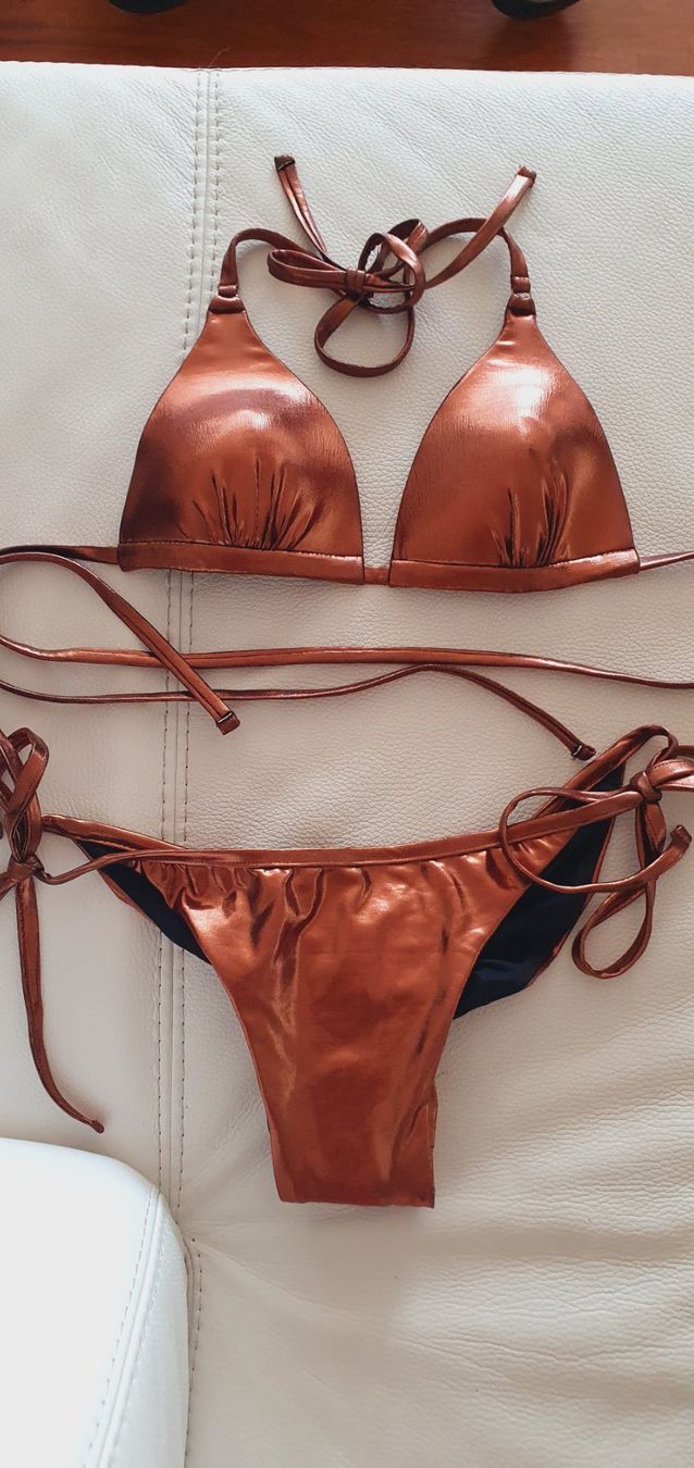 Costumi da bagno & Bikini: Bikini bronze Gr. XS/S Neu Designer ENVILEA – Nuovo e nell'imballaggio originale da Stansstad venduto da InStyle8 1
