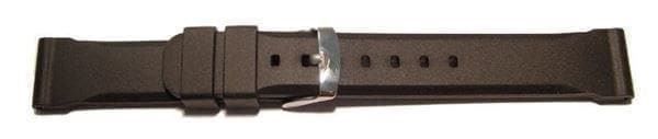 Uhrenband Silikon schwarz 20mm 1