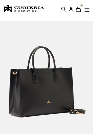NEU!Cuoieria Fiorentina Leder-Shopper/Businesstasche schwarz