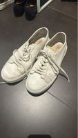 Sneakers Leder Weiss Schnürung gebraucht