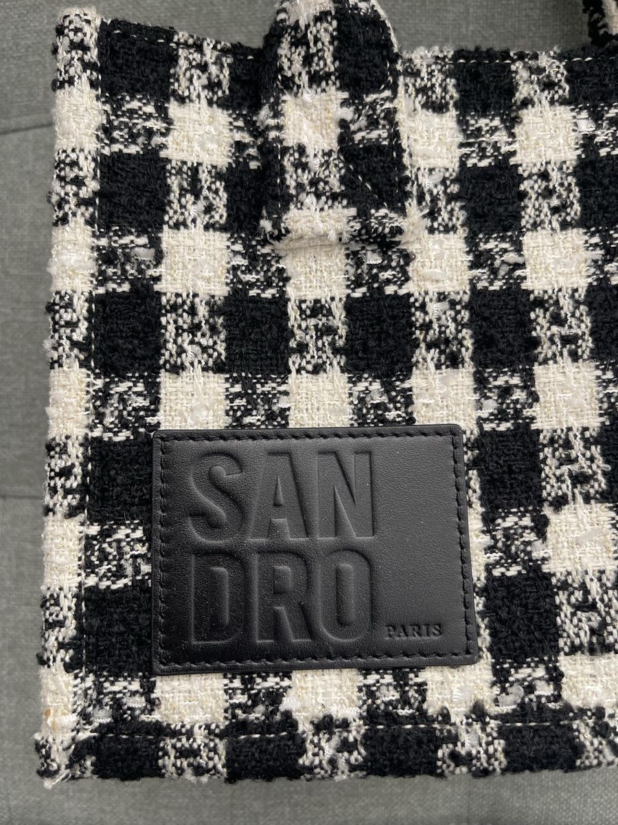 Sandro Taschen für Damen: Tasche SANDRO kariert schwarz weiss – Gebraucht aus Cham von pri_9ktk 2