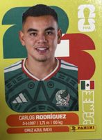 Panini Sticker Carlos Rodríguez Mexiko 2026, MEX 9