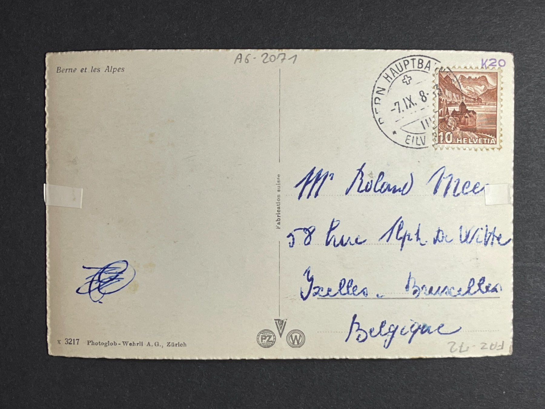 Cartoline postali: Bern und die Alpen – Usato da Steg VS venduto da _vinci_ 1