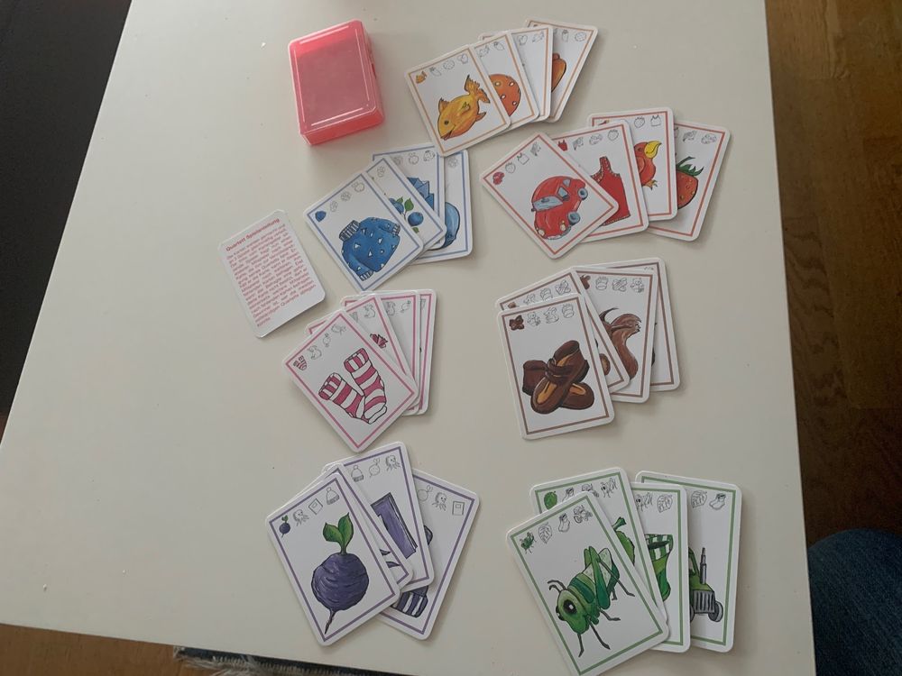 EeBoo Kartenspiel "Geh Angeln" – Farben-Quartett Mit Fischkarten Für Kinder