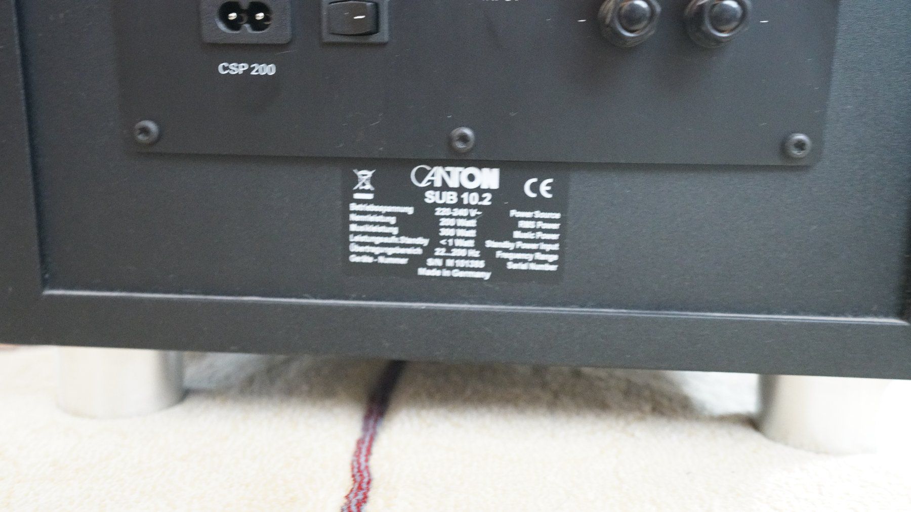 Canton Casse acustiche: Canton Subwoofer Sub 10.2 – Usato da Kollbrunn venduto da Austin1969 5