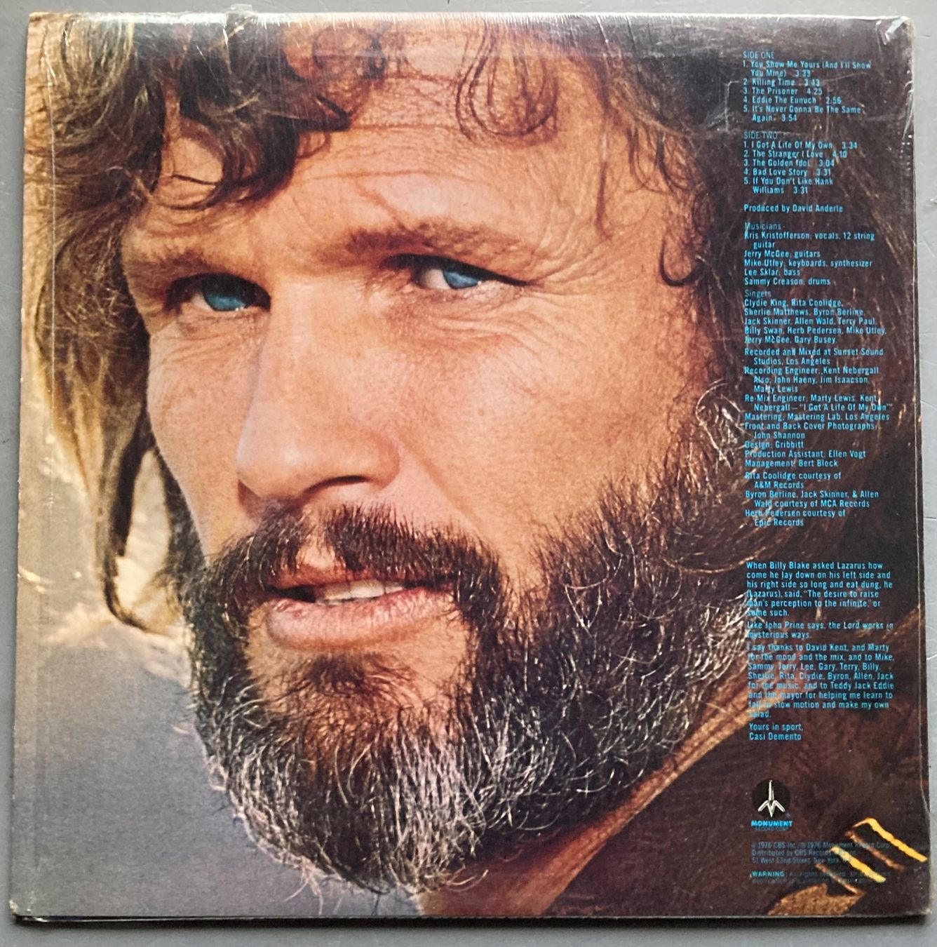 Dischi in vinile: KRIS KRISTOFFERSON - SURREAL THING – Usato da Poliez-Pittet venduto da Newtown-Records 1