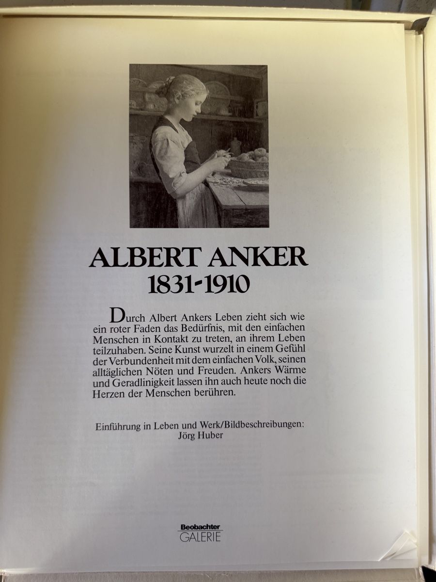 Poster & Bilder: Bildergalerie von Albert Anker – Gebraucht aus Safnern von Jpb-6547 1