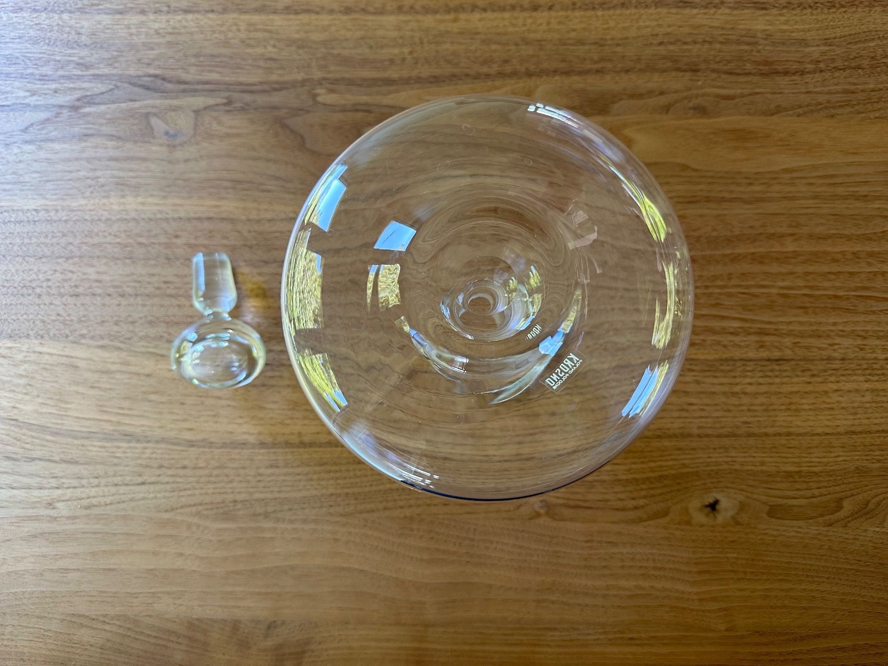 Caraffe: Karaffe Glaskaraffe mit Stopper KROSNO – Usato da Münsingen venduto da Sternsaphir64 4