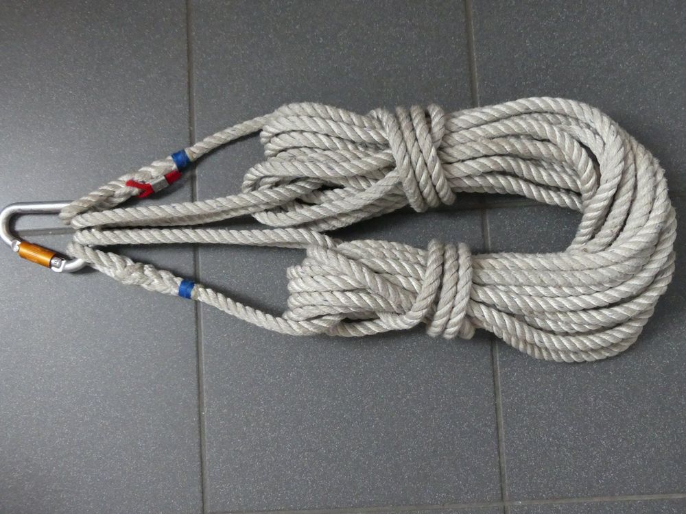 Rettungsseil 30m mit Haken MAS Seil Boot