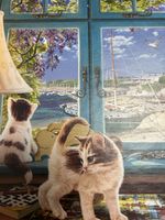 2 Puzzles: Schmidt Puzzle Katzen, Art Puzzle New York
