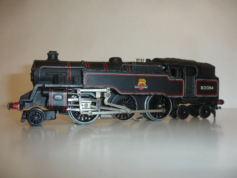 Lot Trains Hornby 0 Mécanique - Loco Vapeur Rouge HS + Tender + 3 Wagons + Rails