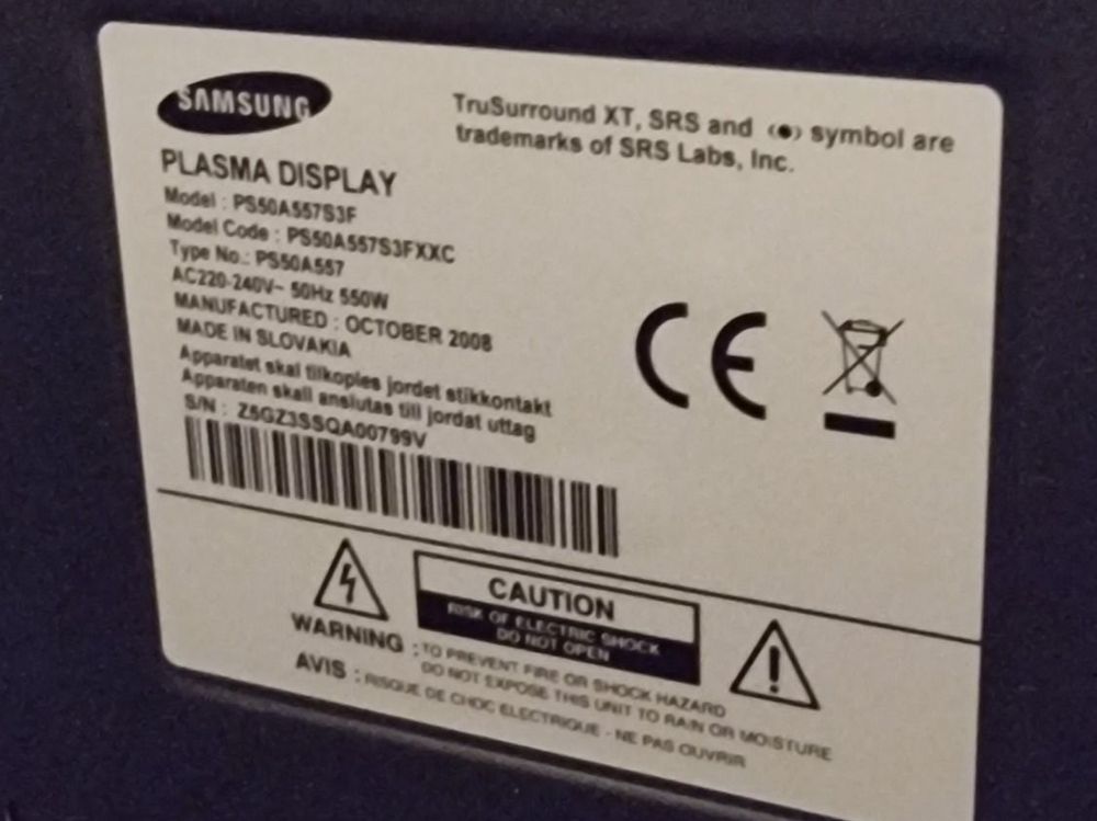 Samsung Plasmafernseher 51 Zoll