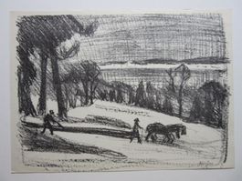 A. WEBER LITHOGRAPHIE SIGNIERT