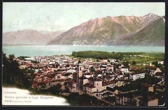 Ansichtskarten: Locarno, Veduta generale e Lago Maggiore – Gebraucht aus Berlin von bartko-reher