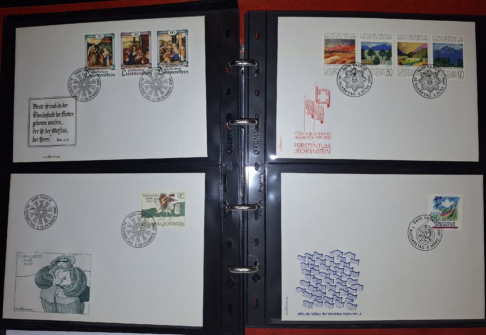 Tutti i francobolli: Div. FDC Liechtenstein  – Usato da Balgach venduto da SIMEON27 4