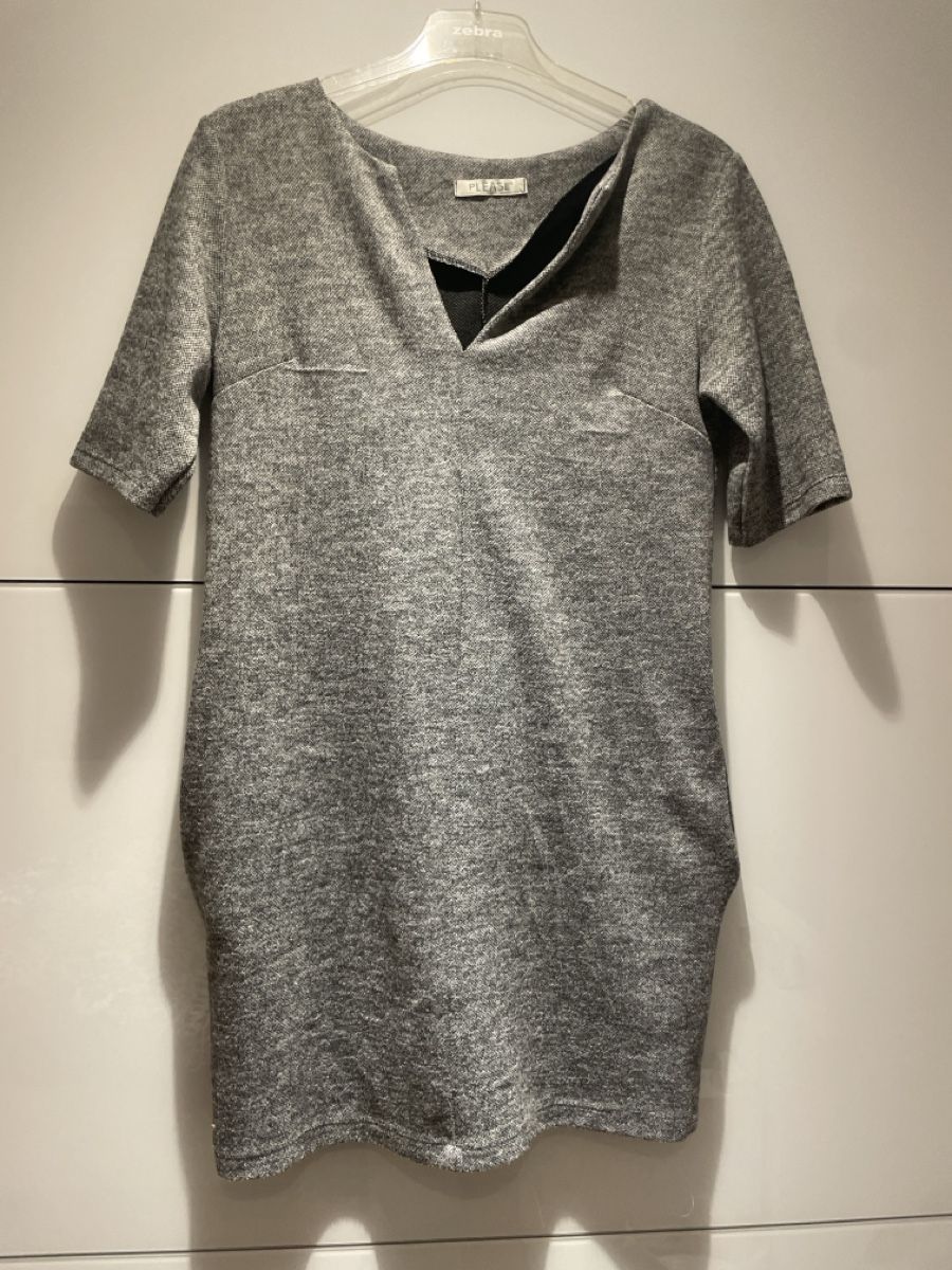 Robes: Graues Kleid von Please, Grösse M – D'occasion à Niederglatt ZH par ctulimp
