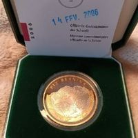 (943) 10 Fr.  PP, 2006 Bernina in Etui PP mit Zertifikat