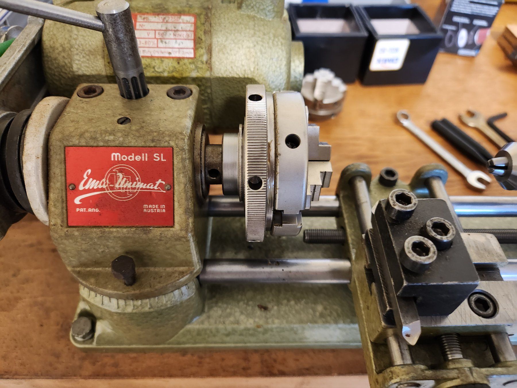Metall- & Schlosserei Sonstiges: EMCO UNIMAT 3-BACKENFUTTER,  D = 63mm, TOP. – Neu (gemäss Beschreibung) aus Romanshorn von Legere8 3