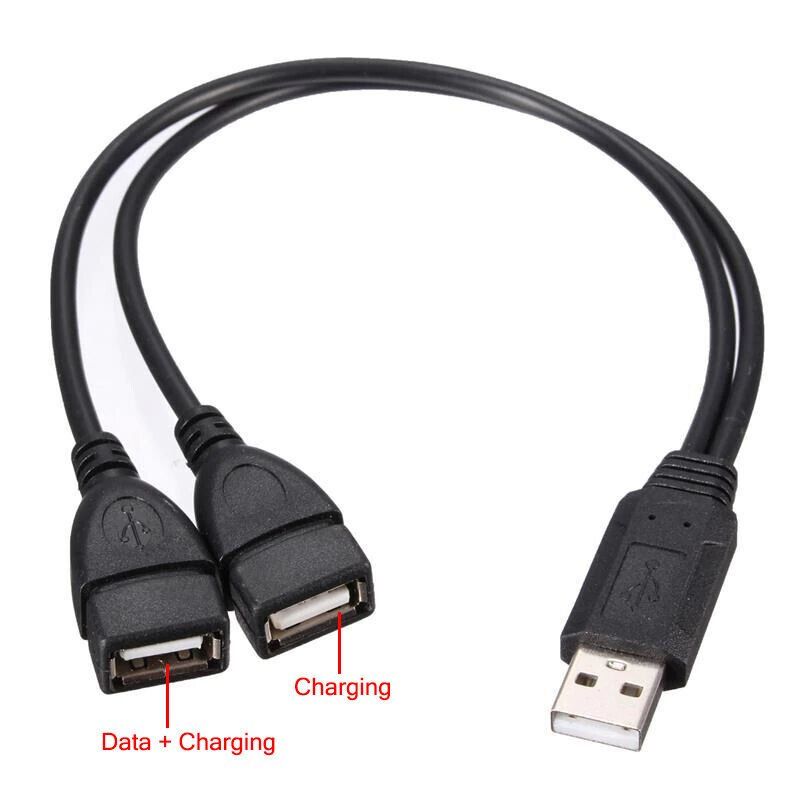 Unità & Adattatore: Splitter Adapter USB A Stecker auf 2x Buchse Kabel Verlänger – Nuovo (secondo la descrizione) da Kirchdorf AG venduto da csnmclub