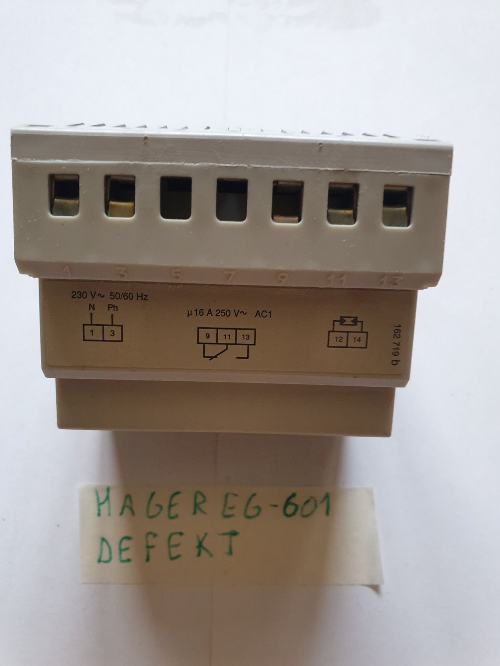 Hager Componenti elettronici: Hager Eg-601 / VENDU COMME DEFECTUEUX – Difettoso da Moudon venduto da Amaroli7 2