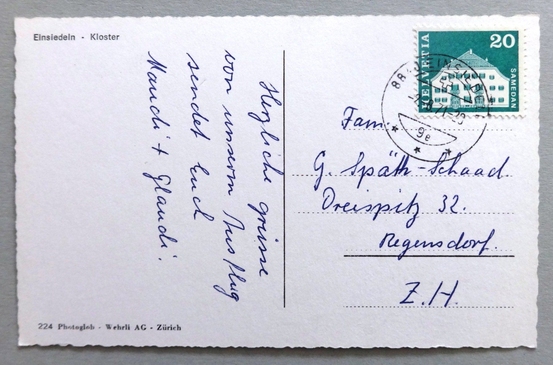 Cartoline postali: Einsiedeln - Kloster – Usato da Fétigny venduto da Billy2miny 1