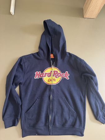 Hard Rock Cafe Hoodie Navy Blue Size S