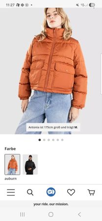 Daunenjacke Vans rostorange Grösse S