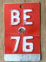 BE 76 - VELONUMMER - FAHRRADSCHILD - PLAQUE DE VELO - BE 76