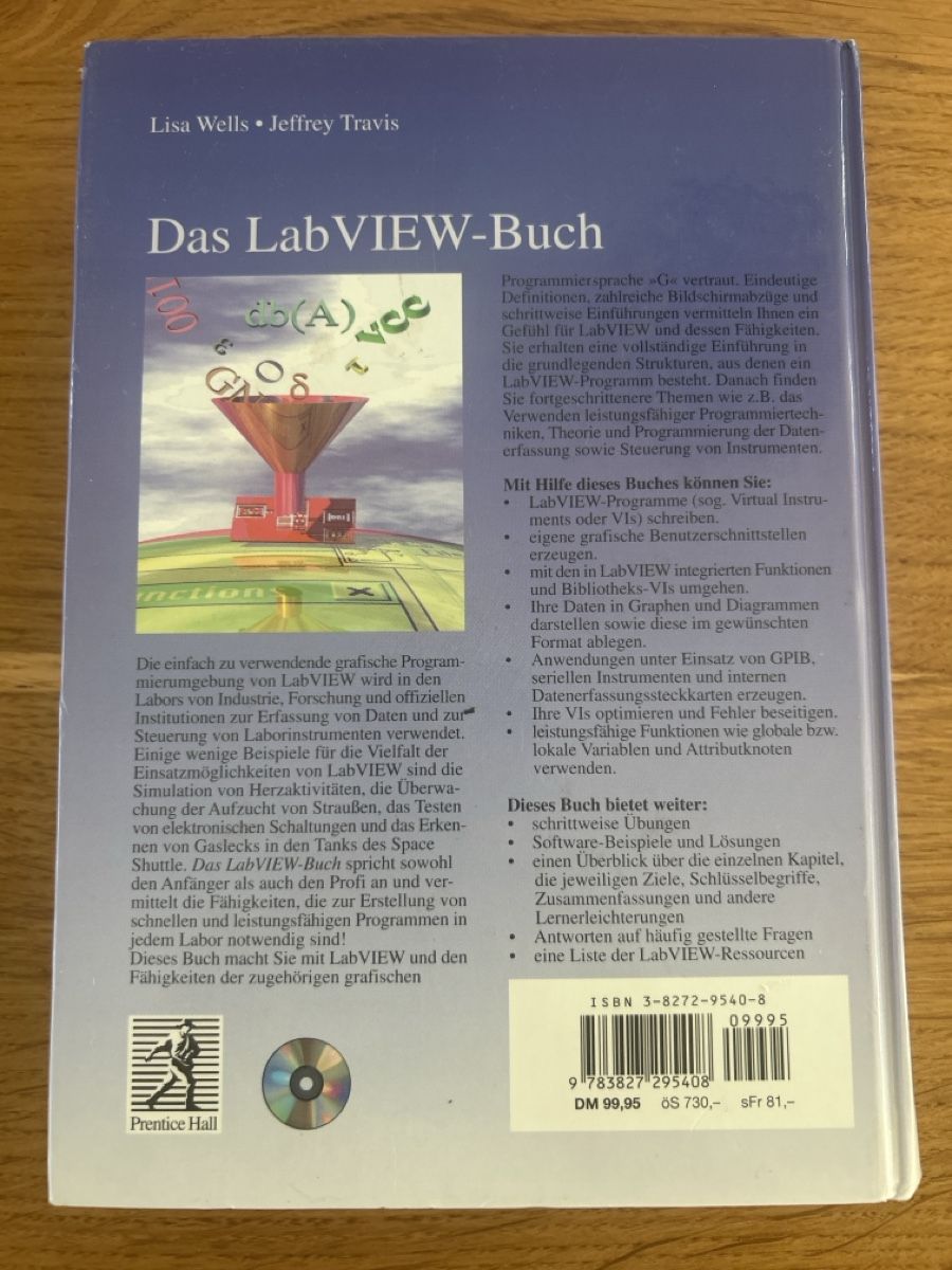 Bücher: Buch Das LabVIEW-Buch mit CD NEU – Gebraucht aus Wohlen AG von Rstoeckli6 1