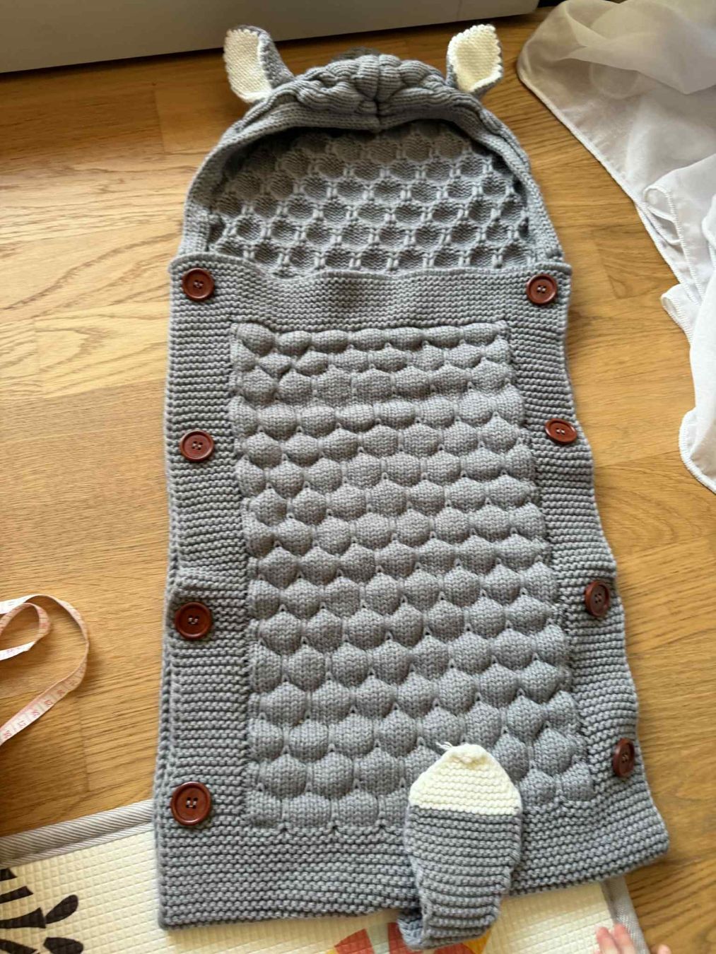 Sacchi a pelo: Babyschlafsack gestrickt, Grösse 68, Grau – Usato da Riehen venduto da edu_92w7 6