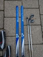 Fischer Langlaufski Set 184cm Salomon 43 SNS Profil Langauf